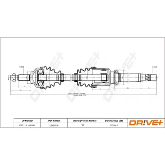 Arbre de transmission Dr!ve+ DP2110.10.0306