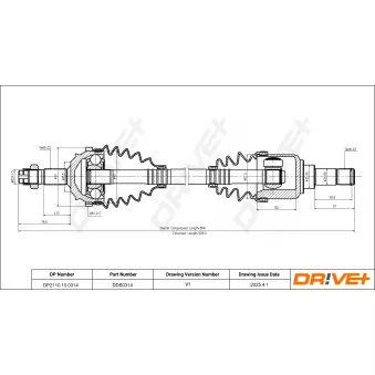 Arbre de transmission Dr!ve+ DP2110.10.0314