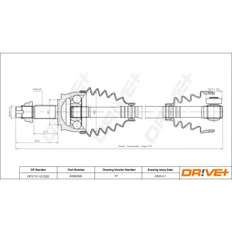 Arbre de transmission Dr!ve+ DP2110.10.0326