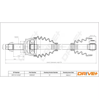 Arbre de transmission Dr!ve+ DP2110.10.0327