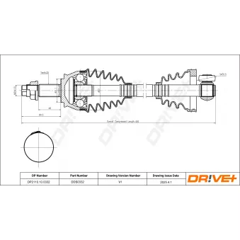 Arbre de transmission Dr!ve+ DP2110.10.0332