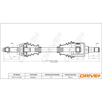 Arbre de transmission Dr!ve+ DP2110.10.0345