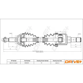 Arbre de transmission Dr!ve+ DP2110.10.0351