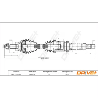 Arbre de transmission Dr!ve+ DP2110.10.0359