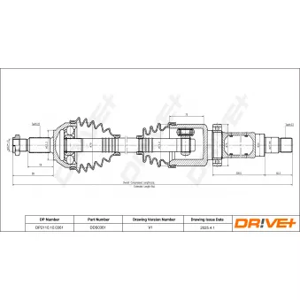 Arbre de transmission Dr!ve+ DP2110.10.0361