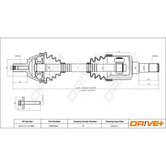 Arbre de transmission Dr!ve+