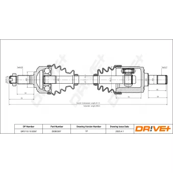 Arbre de transmission Dr!ve+ DP2110.10.0397