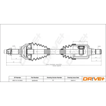 Arbre de transmission Dr!ve+