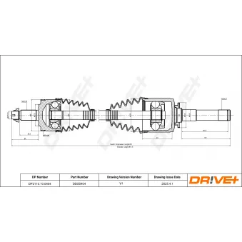 Arbre de transmission Dr!ve+ DP2110.10.0404