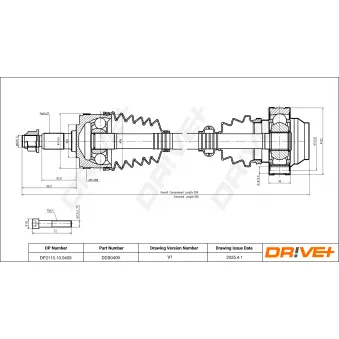 Arbre de transmission Dr!ve+
