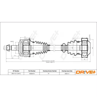 Arbre de transmission Dr!ve+ DP2110.10.0412