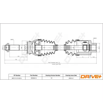Arbre de transmission Dr!ve+ DP2110.10.0414