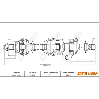 Arbre de transmission Dr!ve+ DP2110.10.0426