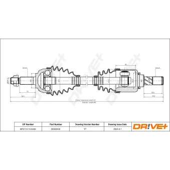 Arbre de transmission Dr!ve+ DP2110.10.0430