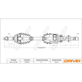 Arbre de transmission Dr!ve+ DP2110.10.0436