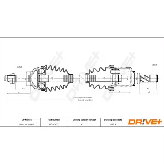 Arbre de transmission Dr!ve+ DP2110.10.0437