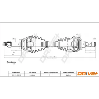 Arbre de transmission Dr!ve+ DP2110.10.0443