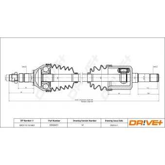Arbre de transmission Dr!ve+ DP2110.10.0451