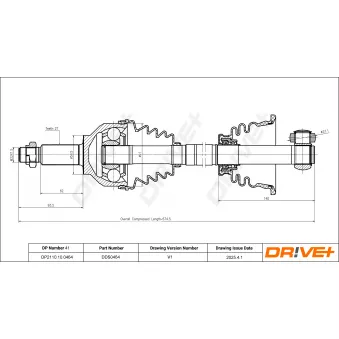Arbre de transmission Dr!ve+ DP2110.10.0464