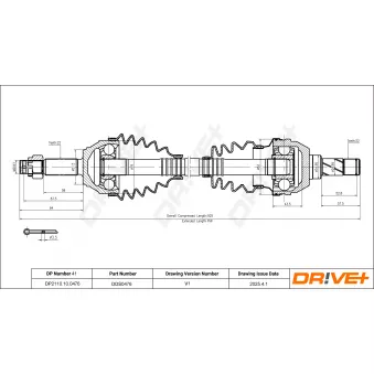 Arbre de transmission Dr!ve+ DP2110.10.0476