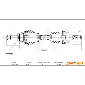 Arbre de transmission Dr!ve+ DP2110.10.0478