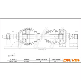 Arbre de transmission Dr!ve+ DP2110.10.0493