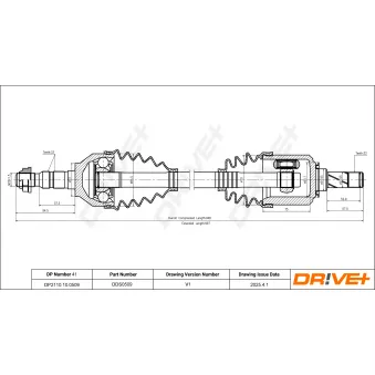 Arbre de transmission Dr!ve+ DP2110.10.0509
