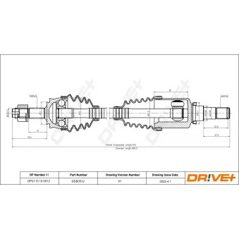 Arbre de transmission Dr!ve+ DP2110.10.0512