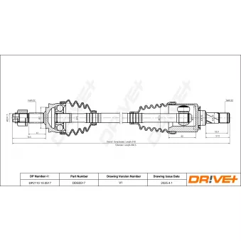 Arbre de transmission Dr!ve+ DP2110.10.0517