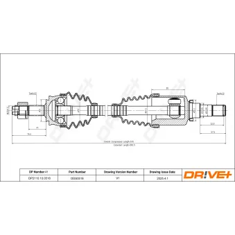 Arbre de transmission Dr!ve+ DP2110.10.0518