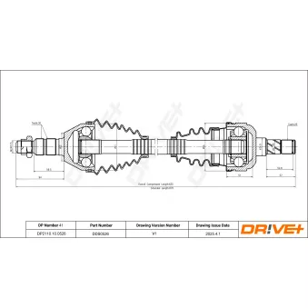 Arbre de transmission Dr!ve+ DP2110.10.0526