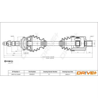 Arbre de transmission Dr!ve+ DP2110.10.0527