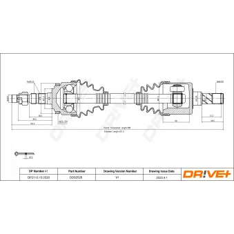 Arbre de transmission Dr!ve+ DP2110.10.0528