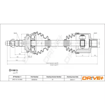 Arbre de transmission Dr!ve+ DP2110.10.0530