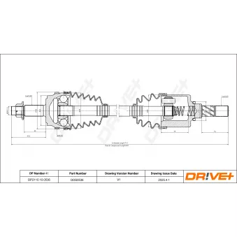 Arbre de transmission Dr!ve+ DP2110.10.0536