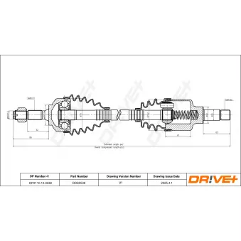 Arbre de transmission Dr!ve+ DP2110.10.0538