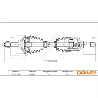 Arbre de transmission Dr!ve+