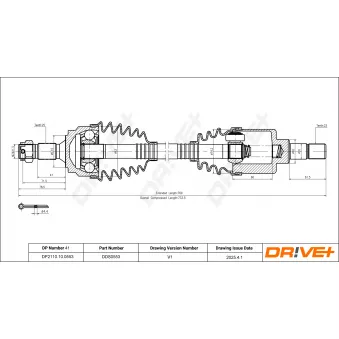 Arbre de transmission Dr!ve+ DP2110.10.0553