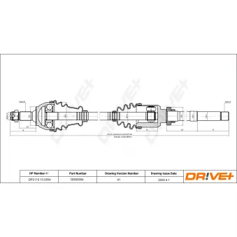 Arbre de transmission Dr!ve+ DP2110.10.0554
