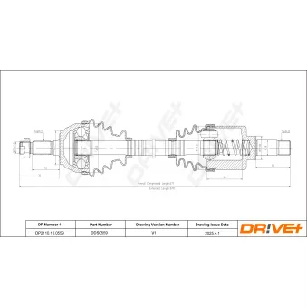 Arbre de transmission Dr!ve+ DP2110.10.0559