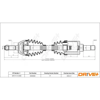 Arbre de transmission Dr!ve+ DP2110.10.0560