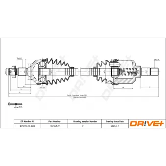 Arbre de transmission Dr!ve+ DP2110.10.0570