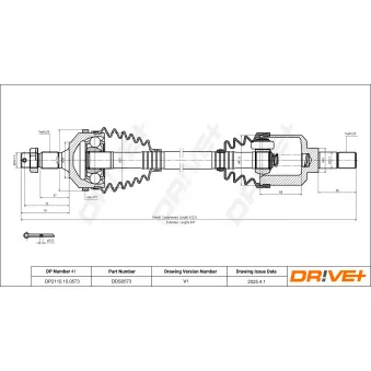 Arbre de transmission Dr!ve+ DP2110.10.0573