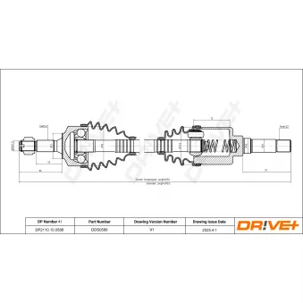 Arbre de transmission Dr!ve+ DP2110.10.0588