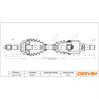 Arbre de transmission Dr!ve+ DP2110.10.0602