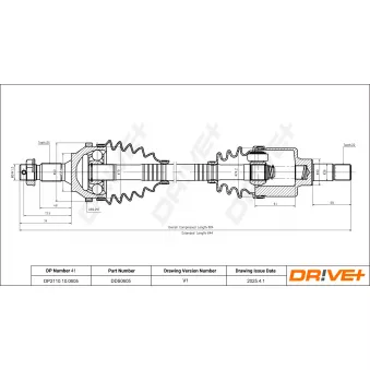 Arbre de transmission Dr!ve+ DP2110.10.0605