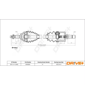 Arbre de transmission Dr!ve+ DP2110.10.0608
