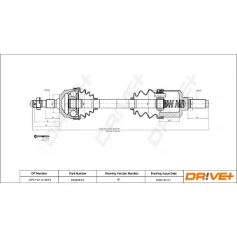 Arbre de transmission Dr!ve+ DP2110.10.0610