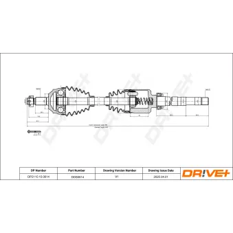 Arbre de transmission Dr!ve+ DP2110.10.0614