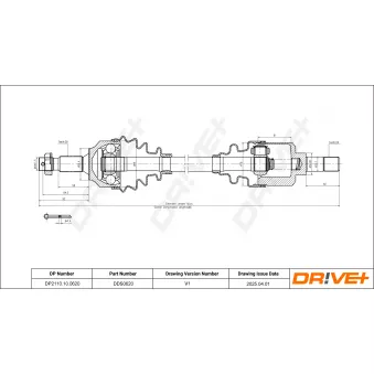 Arbre de transmission Dr!ve+ DP2110.10.0620